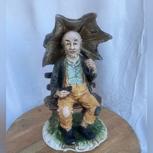 Vintage ceramic men approximately 8 inches tall